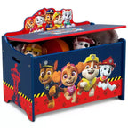 Cofanetto portagiochi deluxe per bambini con grafica di personaggi – Età 3-9, in legno