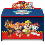 Cofanetto portagiochi deluxe per bambini con grafica di personaggi – Età 3-9, in legno