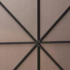 42 Specchio Circolare da Parete con Cornice in Metallo