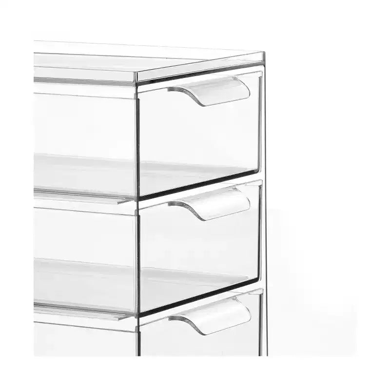 Organizzatore impilabile a 3 cassetti per cucina o dispensa
