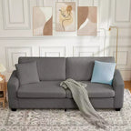 Divano moderno Cloud da 83" – Seduta profonda, Braccioli ampi, Rivestimento lavabile, Grigio