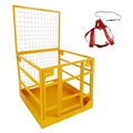 TROPOW Forklift Safety Cage, 43x45 Inches Heavy Duty Man Basket with Harness - 1300LBS Load for 2 People