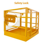 Gabbia di Sicurezza per Carrello Elevatore 43x45" – Cestello Uomo Resistente, Capacità 1300 LIBBRE, 2 Persone