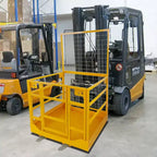 Gabbia di Sicurezza per Carrello Elevatore 43x45" – Cestello Uomo Resistente, Capacità 1300 LIBBRE, 2 Persone