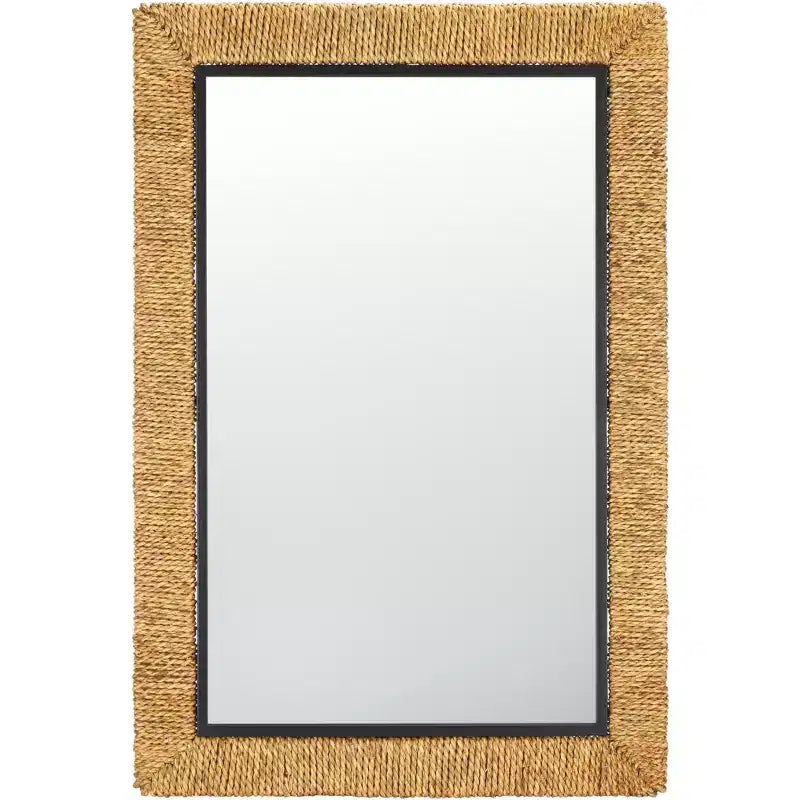 Amelda Mirror - 24.41 x 36.22 - MRR9017 - Natural/Black - Safavieh