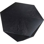Tavolino Nero a Forma di Diamante – Impiallacciatura in Rovere e MDF, Design Contemporaneo
