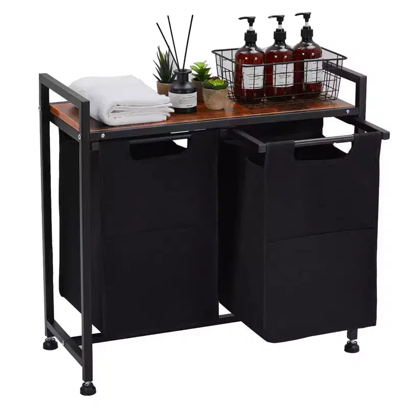 Large Capacity Laundry Hamper with Adjustable Shelf  2/3/4 Removable Pull-Out Oxford Baskets  Divided Laundry Sorter for Bathroom, Bedroom, Dorm
