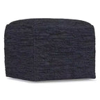 Pouf Contenitore in Pelle Intrecciata Quadrato – 45x45x35 cm, Portata 113 kg, Imbottitura in Polistirolo