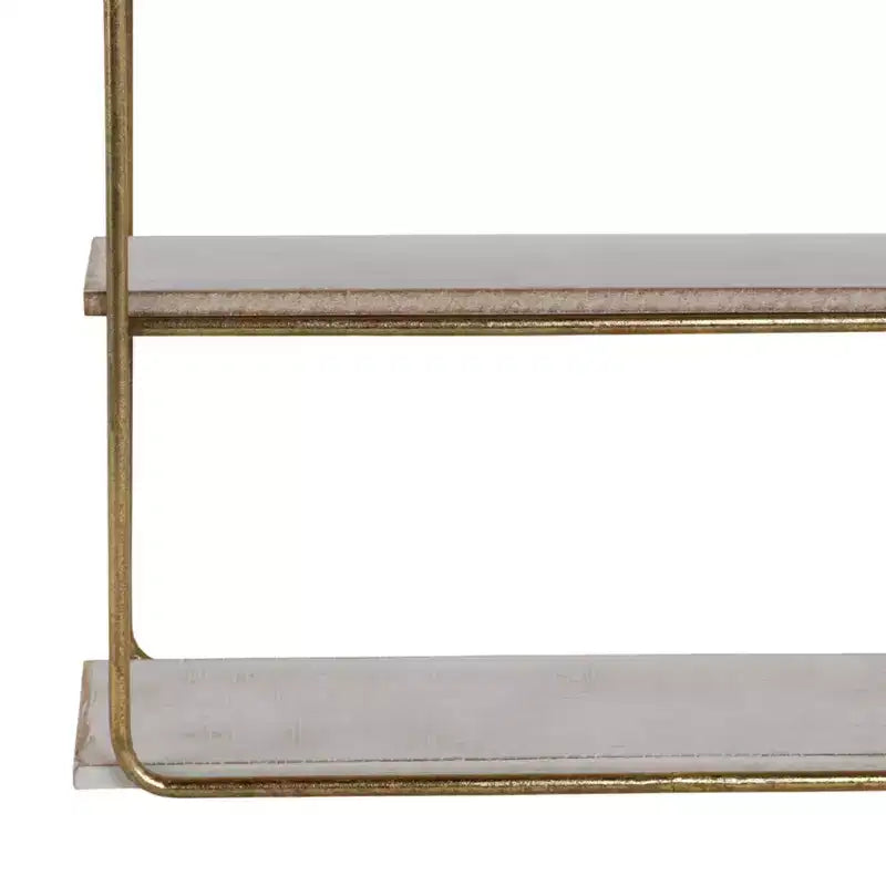 Mensole Galleggianti da Parete a 3 Livelli in Metallo e Legno – Esposizione e Contenimento Industriale Rustico