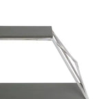 Mensole Galleggianti da Parete a 3 Livelli in Metallo e Legno – Esposizione e Contenimento Industriale Rustico